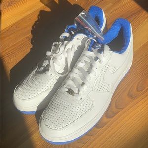 Brand new nike Air Force 1 white and royal blue